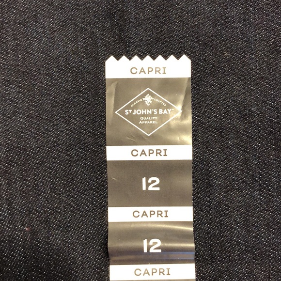 St. John’s Bay Secretly Slender Denim Capri Jeans - Picture 8 of 12